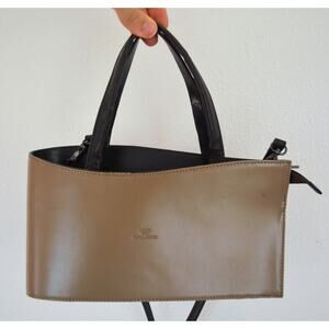 Vintage ITALIAN Designer Daniella Moda HANDBAG Asymmetrical Crossbody Bag